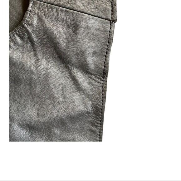 Papucei Women’s Leather Vest Black Asymmetrical OS - Picture 10 of 13